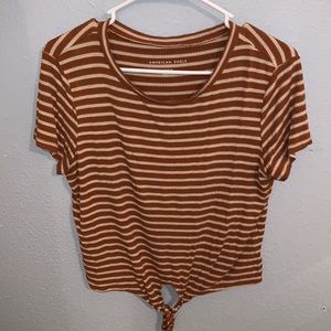 Striped American Eagle tee